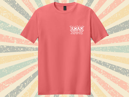 Swan Official 1955 T-Shirt - CORAL