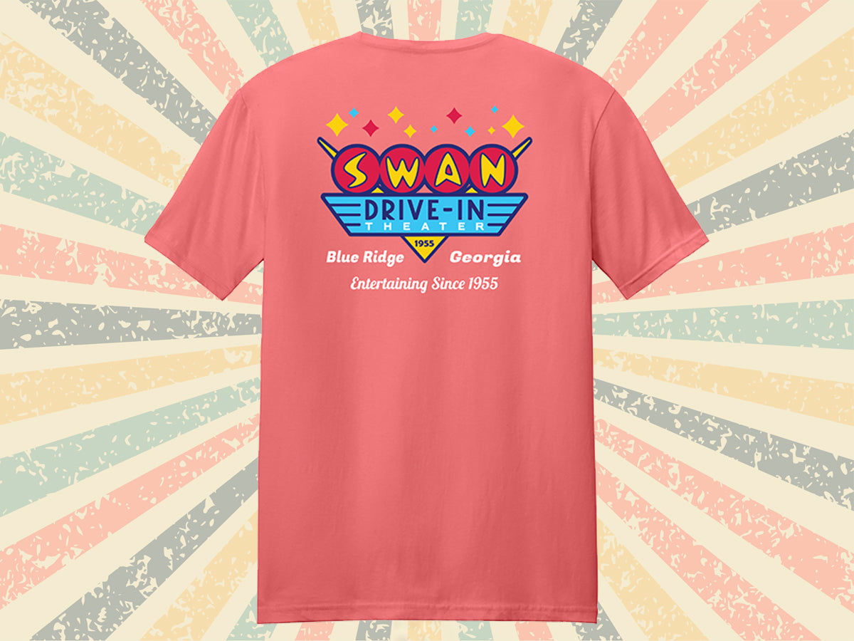Swan Official 1955 T-Shirt - CORAL