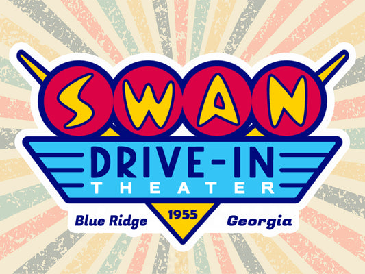Swan Official 1955 Sticker