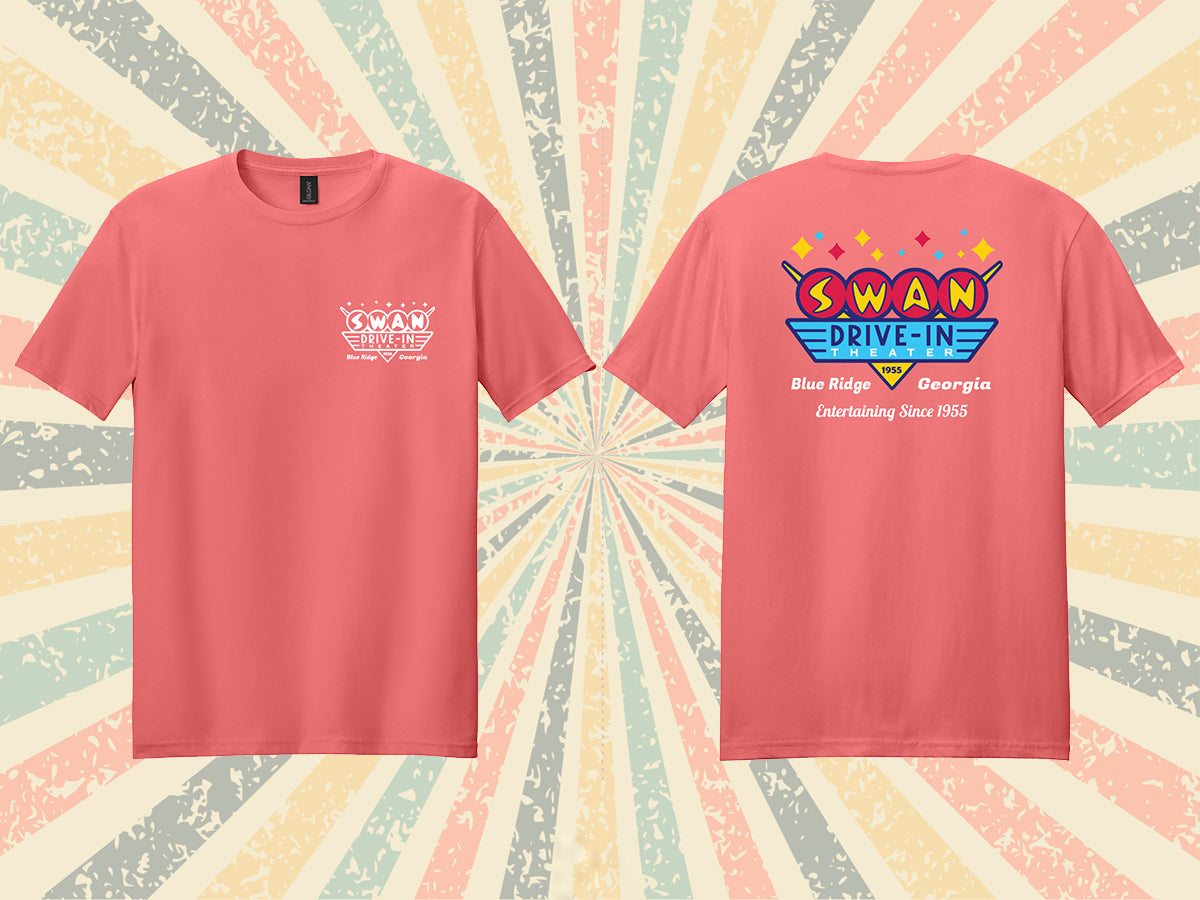 Swan Official 1955 T-Shirt - CORAL