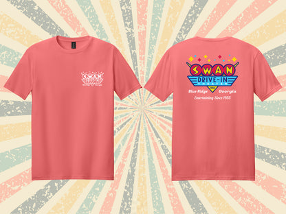 Swan Official 1955 T-Shirt - CORAL